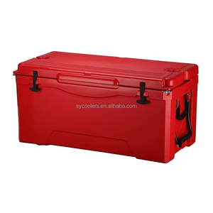 190QT Rotomold Lldpe <strong>Cooler</strong> <strong>Box</strong> Large Food Storage Plastic Container Refrigeration Ice Detention <strong>on</strong> <strong>Wheels</strong> - Product Image 5