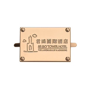 Nouvelle boucle de chaussure et étiquette de bagage en alliage métallique plaqué, avec insert lettre - Finition électroplaquée polie - Product Image 5