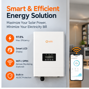 Sistema de Energía Solar Fuera de la Red <span class=keywords><strong>Solis</strong></span> de <span class=keywords><strong>4kw</strong></span> 5kW, Controlador MPPT, Uso Doméstico, Batería de Iones de Litio Monofásica, Entrada de 360V, Salida de 230V - Product Image 4