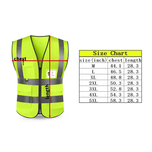 Chaleco reflectante de seguridad de alta visibilidad para carretera personalizado, amarillo fluorescente, barato, reflectante, West Hi, chalecos para trabajadores de seguridad para correr - Product Image 6