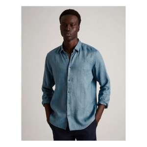 Chemise élégante à manches longues pour homme, conçue pour un usage quotidien au bureau, décontractée, offrant un ajustement confortable et un look moderne - Product Image 1