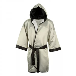Robe de boxe personnalisée de haute qualité avec capuche pour MMA, kickboxing, entraînement UFC, en polyester respirant et durable, vêtements de sport pour hommes - Product Image 5