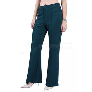 Pantalones acampanados ligeros y sencillos para mujer, ideales para correr, estilo urbano. - Product Image 4