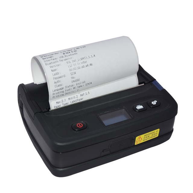 Super Power 80mm/s 4 Inch Wireless BT Mobile Barcode Thermal Label Printer HCC-L51