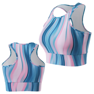 Bulk Women Sublimation Printed Brassiere Sports <b>Bra</b> Custom Fitness Gym Seamless <b>Stretch</b> Activewear OEM Manufacturer Plus Size - Product Image 1