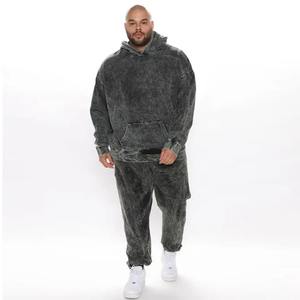 Top Trending OEM al por mayor de los hombres de lavado ácido chándal de secado rápido transpirable personalizado elegante Street-ready Loungewear Urban Chic - Product Image 1