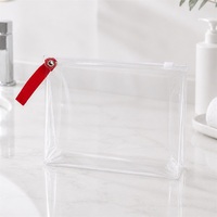 Trousse de Toilette Personnalisée en PVC pour Kits d'Accueil Hôteliers, Pochette de Voyage Transparente en PVC avec Fermeture Éclair et Logo Imprimé Personnalisé, Vente en Gros OEM ODM
