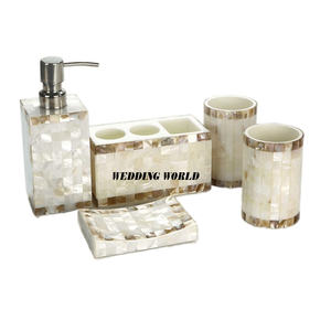 Juego de baño de lujo Forma y tamaño personalizados Soporte de baño de lujo Diseñador más vendido Nuevo juego de baño - Product Image 1