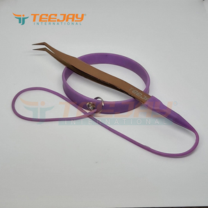 Banda de Muñeca Flexible de Goma para Pinzas, Color Morado, Reutilizable, Herramienta para Extensión de Pestañas - Product Image 2
