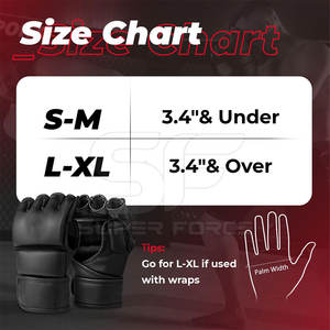 Gants MMA de qualité supérieure pour l'entraînement et le sparring avec cuir durable et poignet sécurisé Gants MMA respirants pour le kickboxing - Product Image 6