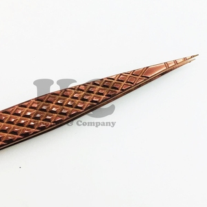 Pinces à épiler professionnelles de haute qualité, antistatiques, de précision, droites, en acier inoxydable, avec poignée diamantée et pointe dentelée - Product Image 2