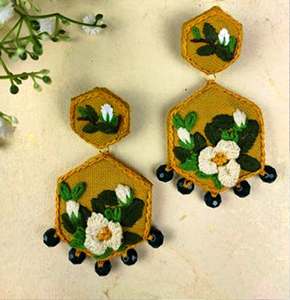 ต่างหูลูกปัดและหินปักเลื่อมสำหรับผู้หญิงต่างหูลูกปัดเครื่องประดับสำหรับงานเลี้ยงในราคาที่ดีที่สุดต่างหูลูกปัด - Product Image 4