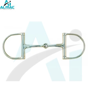 ALMAC Horse Bit D en forma de Junta Única construida para un contacto constante con LA RIENDA Y una presión suave en la boca adecuada para montar a caballo - Product Image 1