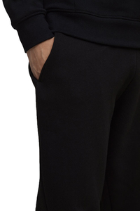 Pantalon de survêtement en molleton pour homme, hiver 2026, dentelle, uni noir, fitness, logo personnalisé, service OEM, poids lourd, vintage - Product Image 3