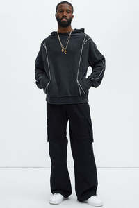 ความสบายที่ทันสมัยพบกับสไตล์สตรีทเสื้อมีฮู้ดโอเวอร์ไซส์เพื่อความเก๋ไก๋อย่างง่ายดายกับผู้ผลิตคุณภาพสูง - Product Image 2