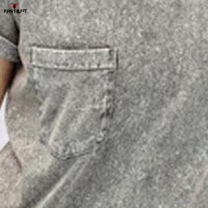 Vente en gros de t-shirts pour femmes, vêtements de sport écologiques, respirants, à manches courtes, effet délavé, personnalisables - Product Image 6