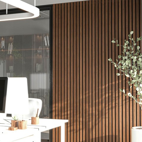 Acoustic Wall Panels Furniture Flexible Modern Design Curved Ceiling Panels Living Room Apartment Eco-Friendly Sound Absorption