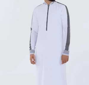 New Latest Arrival <b>Men</b> Emirati <b>Thobe</b> In Best Price And Low MOQ In All sizes And customizable colors 2025 - Product Image 3