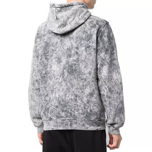 Sudaderas con capucha de lavado ácido para hombre Sudadera con capucha informal mezclada de algodón para uso de moda callejera Sudaderas con capucha de lavado ácido para hombre de moda - Product Image 2