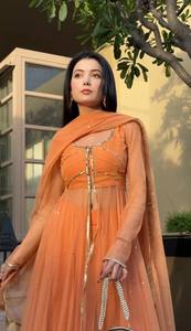 Hermoso bordado Anarkali con Duppata y Sarara por mayorista Fabzone - Product Image 5