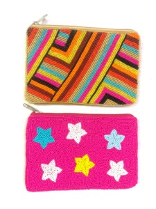 Monedero hecho a mano con cuentas de semillas bordadas con cuentas de último diseño con color personalizado para mujeres y niñas - Product Image 2
