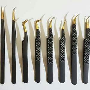 Fournisseurs de pinces à cils en acier inoxydable de haute qualité, grossistes de pinces à cils professionnelles, logo personnalisé, outils de beauté pour les cils - Product Image 2