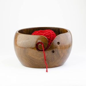 Best Seller Handmade Fashion Wooden Yarn Bowl with Holes for Hand Knitting-Eco-Friendly High Quality Price - Product Image 2
