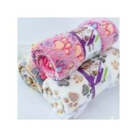 Serviette de bain pour animaux de compagnie en polaire corail épaisse, multi-tailles, multi-couleurs, antistatique, lavable, couverture pour le repos et le bain des chiens et chats d'intérieur