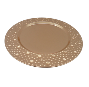 <b>Dinner</b> Ware Iron Round Plate With Silver Color Vintage Style Serving <b>Tray</b> For Home Kitchen & Table Top Decoration - Product Image 2