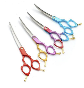 Professional High-Carbon Stainless Pet Grooming <b>Scissors</b> Manual Power Source - Product Image 2