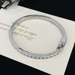 8.50tcw Round Lab Diamond <b>Bangle</b> <b>Bracelet</b> in White Gold IGI Certified D-E-F VVSVS Elegant & Stylish - Product Image 4