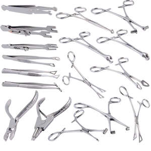 1pc Manual Tattoo <b>Clamp</b> Surgical Steel <b>Piercing</b> Pliers Dermal Anchor Hemostat Forceps Reusable Surgical Kit/Surgical Scissor - Product Image 5