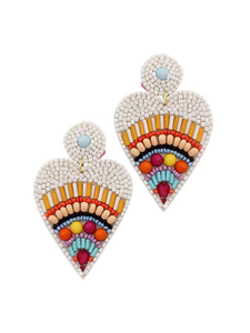 Boucles d'oreilles brodées à la main avec des perles, mignonnes, élégantes, tendance, luxueuses, à la mode, nouveau design - Product Image 6