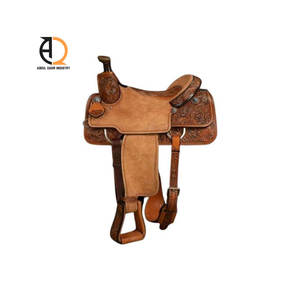 Western <b>Saddle</b> Leather Horse <b>Saddle</b> - Product Image 2