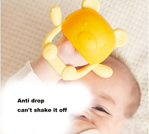 Tùy chỉnh biểu tượng ngăn chặn rơi BPA free kháng khuẩn thiết kế mới Silicone mọc răng đồ chơi cho bé <span class=keywords><strong>3</strong></span> tháng tuổi - Product Image 3