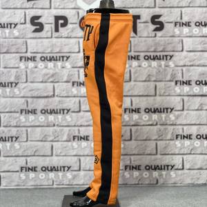 Pantalones de chándal de lana de algodón personalizados de marca, pantalones de panel lateral de alta calidad, pantalones de chándal con estampado completo OEM, pantalones directos de fábrica - Product Image 4