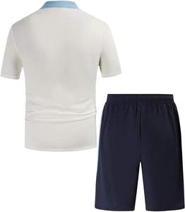 Vêtements personnalisés T-shirt unisexe à logo Ensemble court deux pièces à panneau uni Séchage rapide Couleur personnalisée POUR HOMMES - Product Image 2