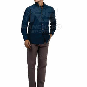 Chemise en jean à manches longues pour homme, coupe ajustée tendance, chemise décontractée pour homme, chemise en jean vintage, coton doux, haut de tous les jours pour la rue - Product Image 3