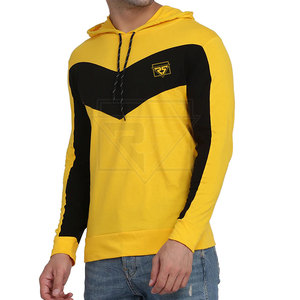 High Quality Custom <b>hoodies</b> <b>Plain</b> yellow Kangaroo Pockets <b>hoodies</b> Full Sleeves Blank Oversized <b>Hoodies</b> For <b>Men</b> - Product Image 1