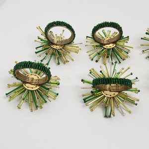 Ronds de serviette, ronds de serviette en rotin, ronds de serviette en osier, décor de table - Product Image 1