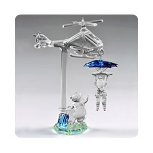 Cheval de style populaire avec plante Meilleur art et figurines en verre disponibles à la quantité en vrac - Product Image 3