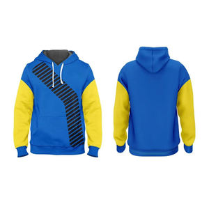 เสื้อฮู้ดแบบสวมหัวมีฮู้ดสีแบบระเหิด100% โพลีเอสเตอร์หลากสีสำหรับชุดกีฬา - Product Image 1