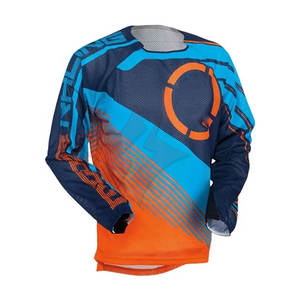เสื้อแข่งมอเตอร์ครอส MX แขนยาว พิมพ์ลายแบบถ่ายโอนความร้อน คุณภาพสูง ระบายอากาศได้ดี ทนทาน เหมาะสำหรับฤดูหนาว แบบ unisex สำหรับขับขี่ออฟโรด - Product Image 1