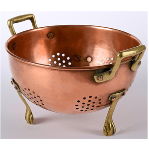 High Quality Copper Finished Design Stainless Steel Basin Vegetable Washers Rice <b>Colander</b> Fruits Basket - Product Image 5