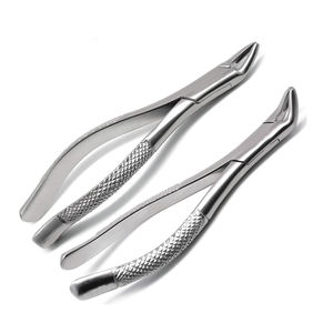 Instruments de chirurgie dentaire vente en gros de pinces d'extraction à motif anglais pinces d'extraction en acier inoxydable pour dents de racines inférieures - Product Image 1