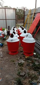 Cubo de basura con ruedas de estructura de pie 2025, verde y azul de plástico reciclado cubo de basura, Cubo de almacenamiento para vendedor mundial para cubo de basura - Product Image 2