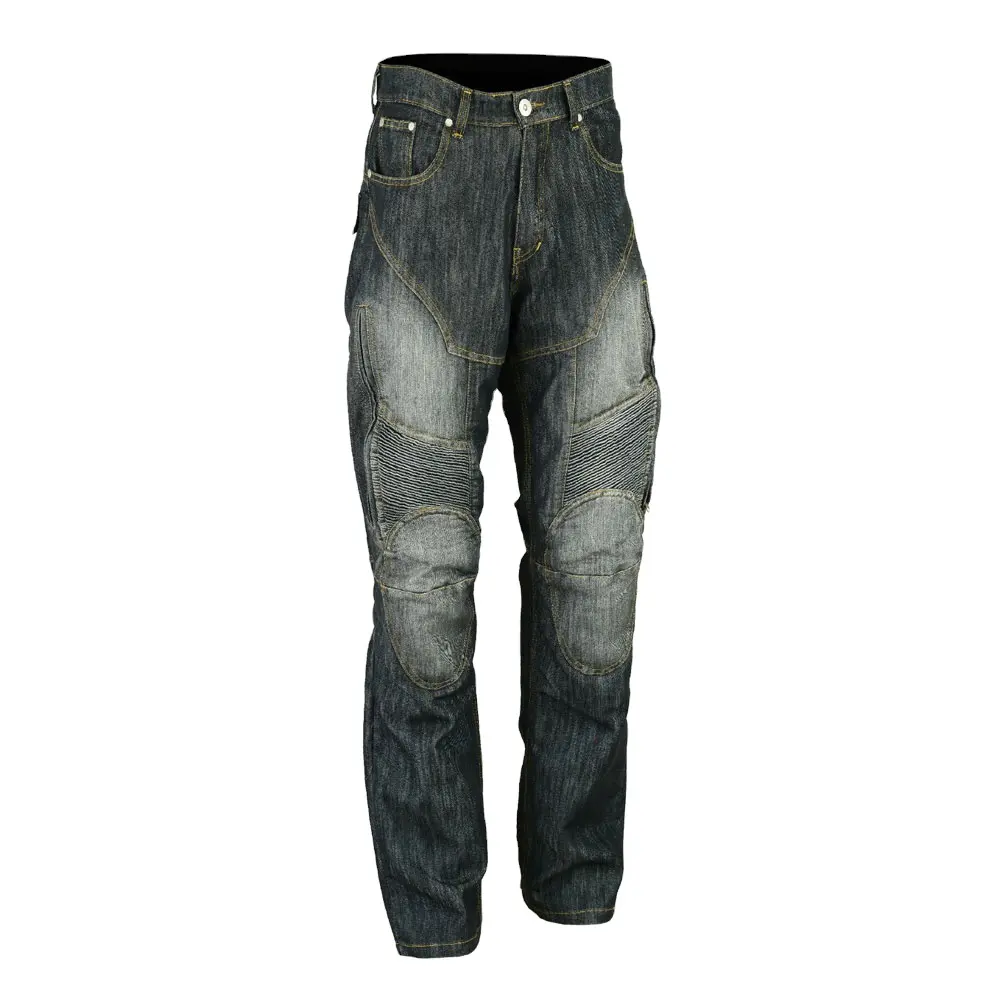 למעלה איכות slim fit stretchable מדורג ארמיד ג 'ינס biker גברים הטוב ביותר רירית לבני ראש הגנה