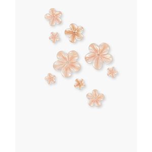 Perles de fleurs en vrac en coquillage rose - Product Image 1