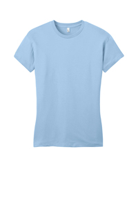 Camiseta básica ajustada de manga corta con cuello redondo para mujer, camiseta blanca de algodón 100% en blanco, Camiseta larga media de alta calidad, camisetas para mujer - Product Image 4