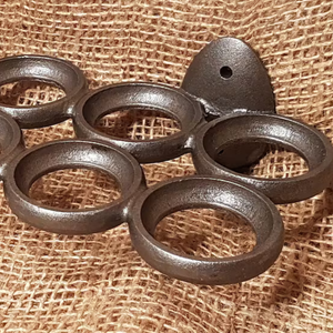 Porte-plateau à oeufs Porte-oeufs en fer antique Stockage d'œufs frais de ferme fait à la main - Product Image 6